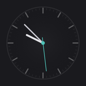 Analog Clock widget preview