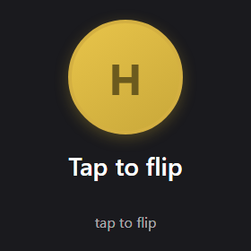 Coin Flip widget preview