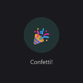 Celebrate widget preview