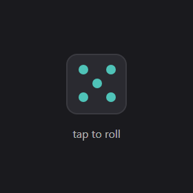 Dice Roller widget preview
