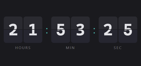 Flip Clock widget preview