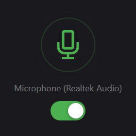 Mic Muter widget preview