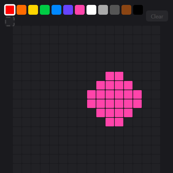 Pixel Art widget preview