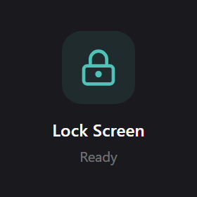 Screen Lock widget preview