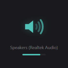 Speaker Mute widget preview