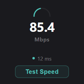 Quick Speedtest widget preview