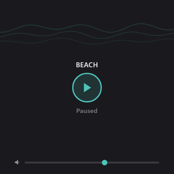 White Noise widget preview